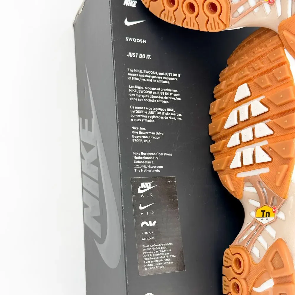Nike Air Max Plus Premium Women's 6.5 Vachetta Tan Gum White Leather DZ2832-200